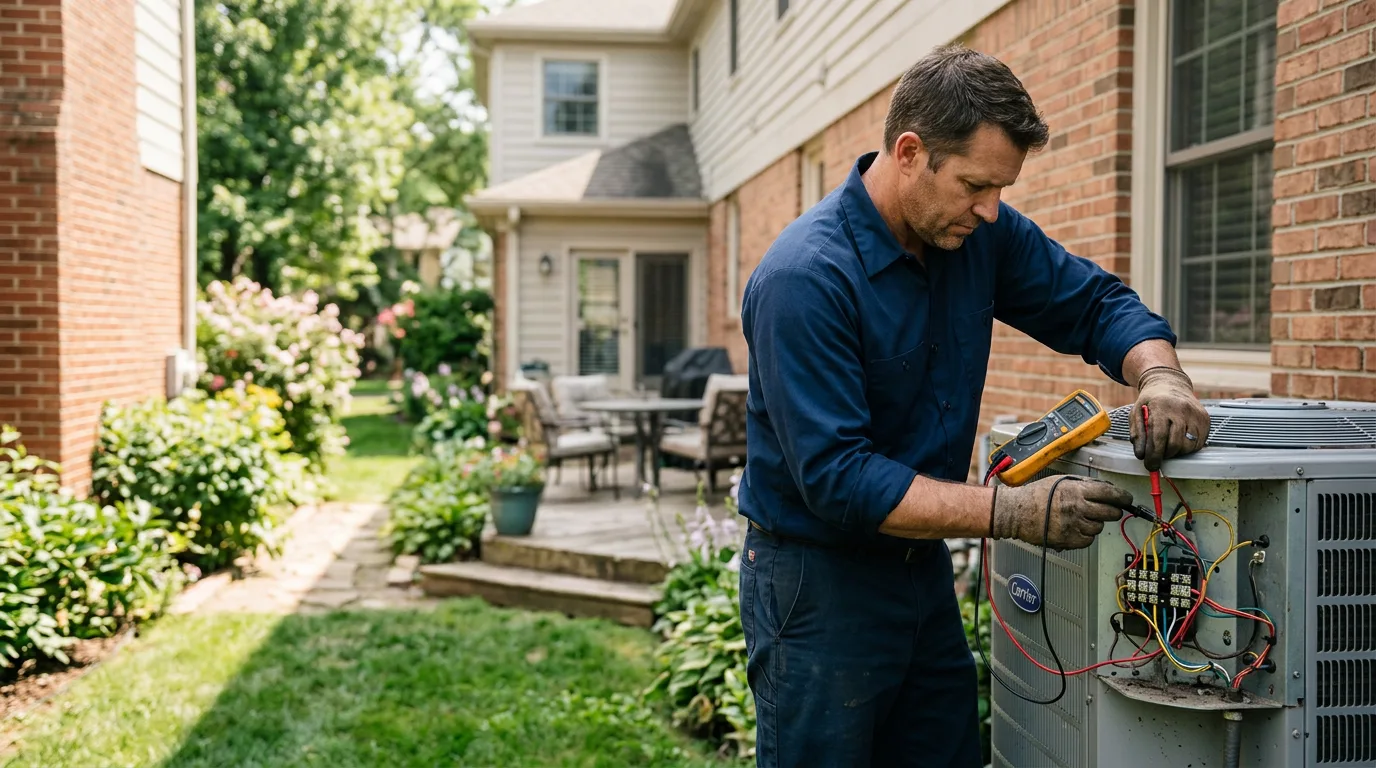 HVAC technician working near Atherton, CA